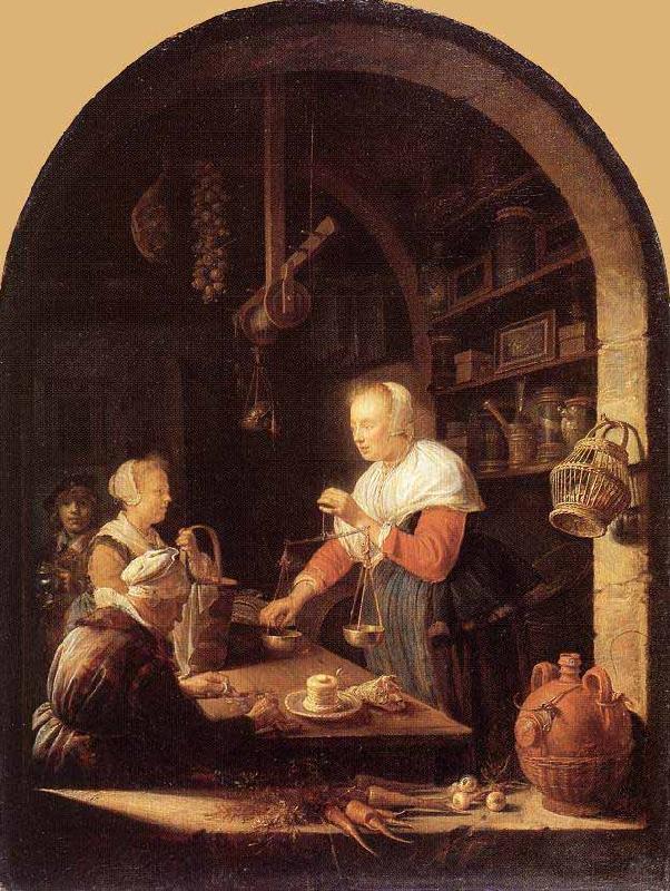 Gerrit Dou The Grocers Shop Germany oil painting art